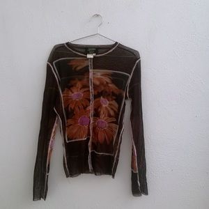 Jean Paul Gaultier mesh long sleeve